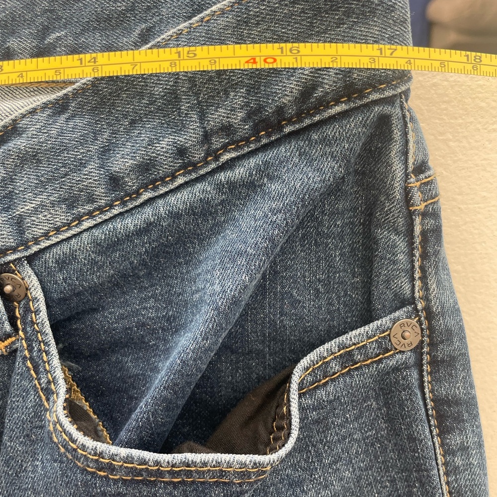 Men’s RVCA Daggers slim straight fit jeans - Picture 5 of 8
